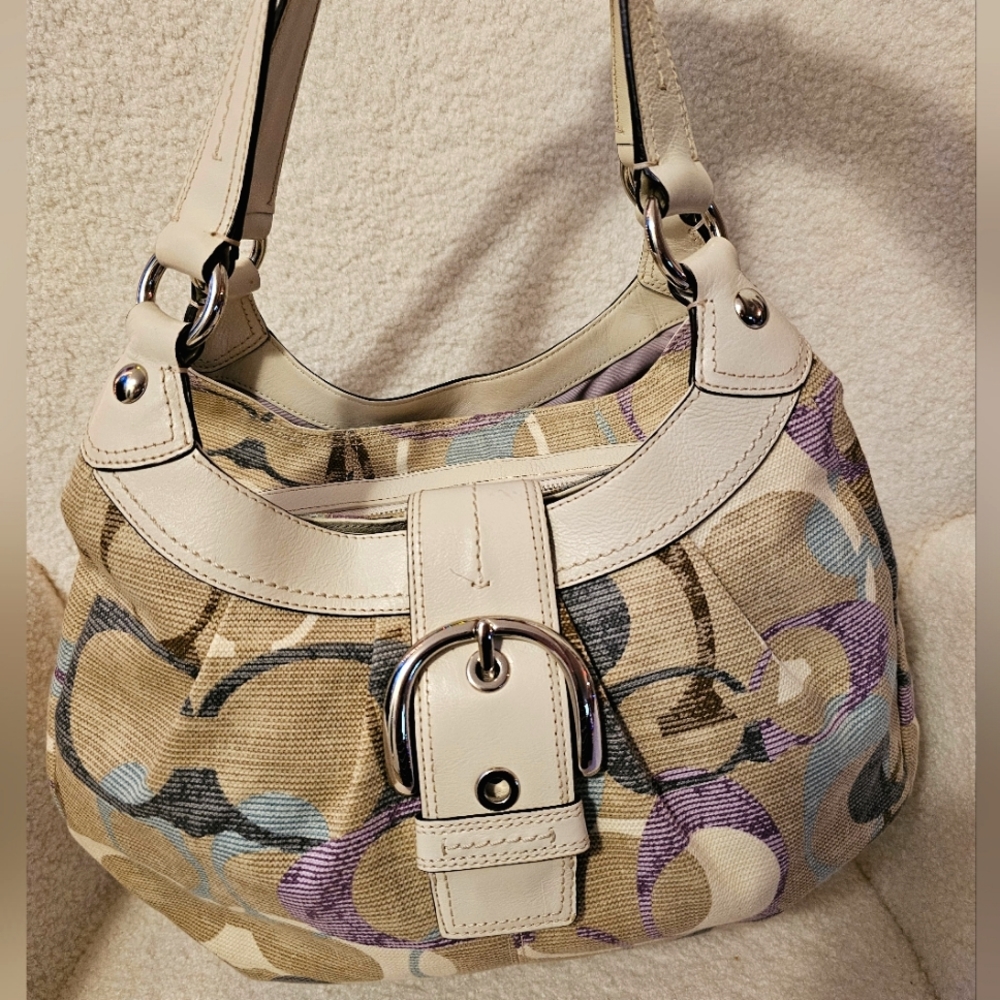 COACH SIGNATURE LYNN JACQUARD SOHO SHOULDER BAG